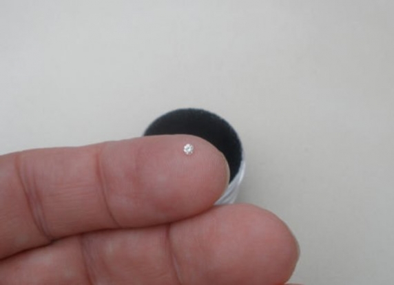 White Natural Diamond Loose Faceted Round 2mm