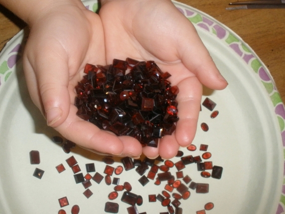 Over 100 Carats of Loose Natural Red Garnet Gem Mix