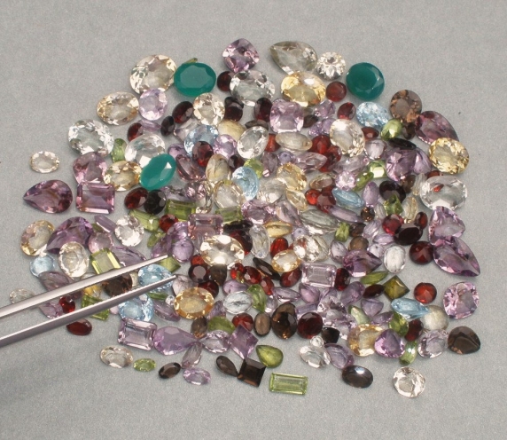 Mixed Loose Gemstones, Multi color Stones~ Faceted Mix Gemstones