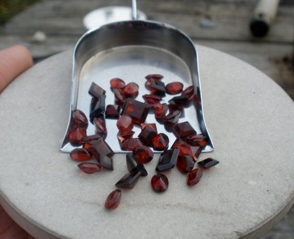 Over 25 Carats of Loose Natural Red Garnet Gem Mix