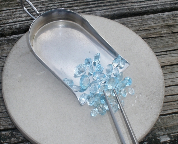 Over 25 Carats of Loose Sky Blue Topaz  Gemstone Mix