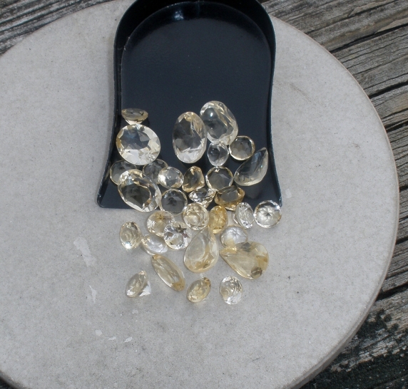 Over 25 Carats of Loose Natural Yellow Citrine Gem Mix