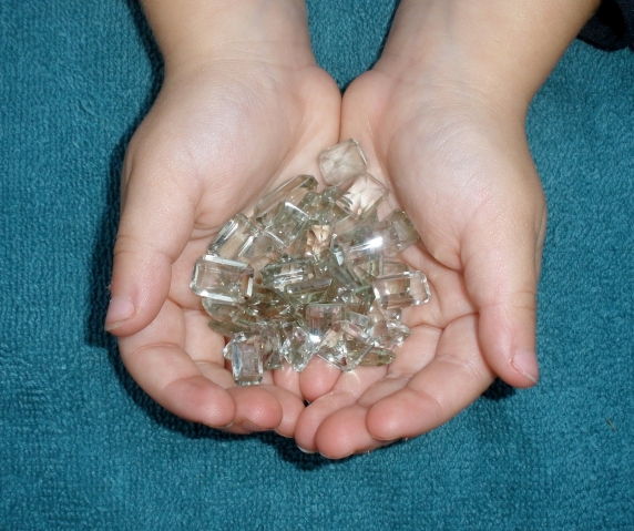 Over 50 Carats of Loose Natural Green Amethyst Gem Mix