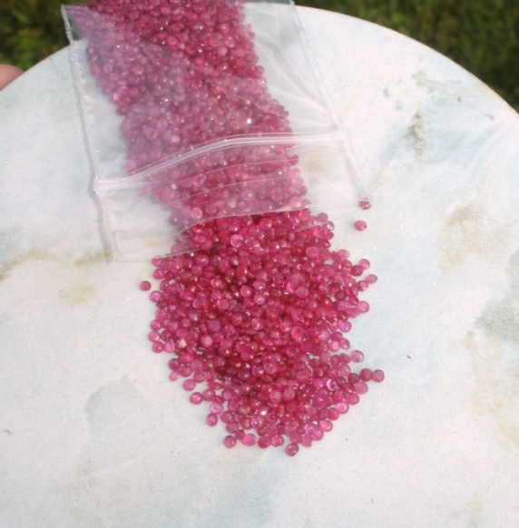 Over 1/2 Carat Loose  Natural Ruby Round Gems