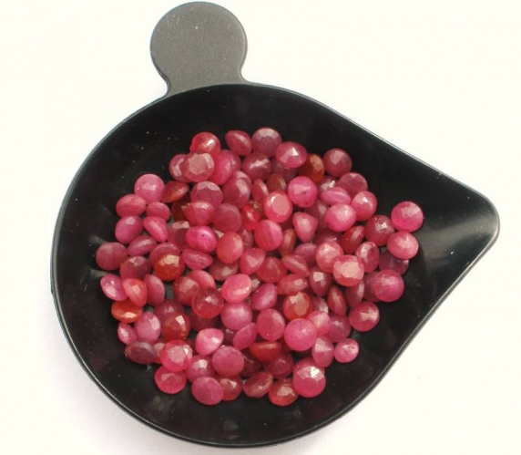 Over 1 Carat Loose Natural Ruby Round Cut Gems 3MM Each