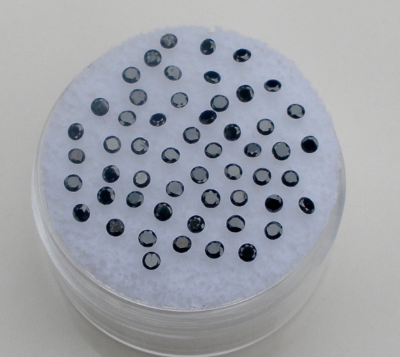 Black diamond round loose parcel over 1 carats