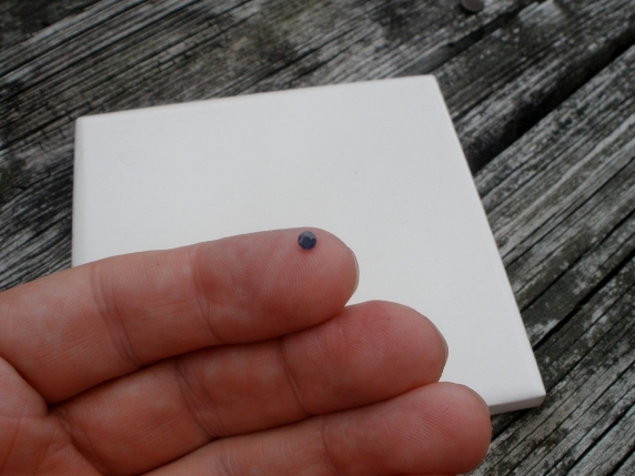 Blue sapphire round gem 3mm