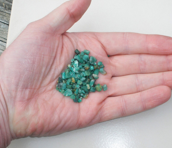 Emerald Natural Crystal Gem Loose Rough Parcel Over 50 Carats