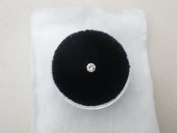 3mm White Natural Diamond Loose Faceted Round SI-1 Clarity