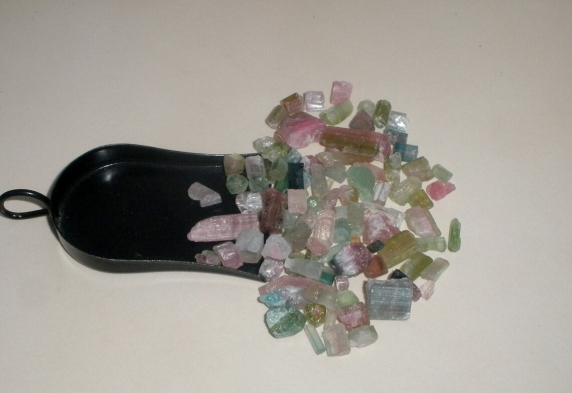 Tourmaline crystal rough gem mix parcel lot over 100 carats