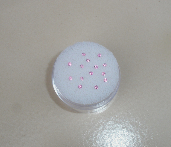 14 Pink Sapphire Round Natural Gems 1.5mm Each Top Quality
