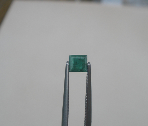 Colombian emerald square cut loose natural gemstone 5mm