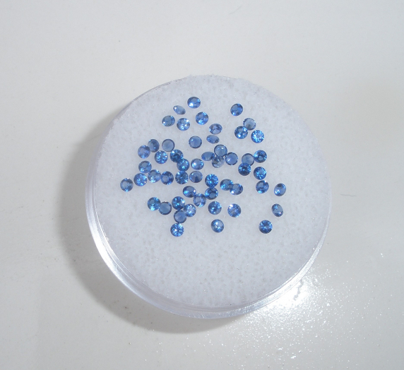 Over 1 Carat Blue Sapphire Round Natural Gem Parcel 1.5mm Top Quality