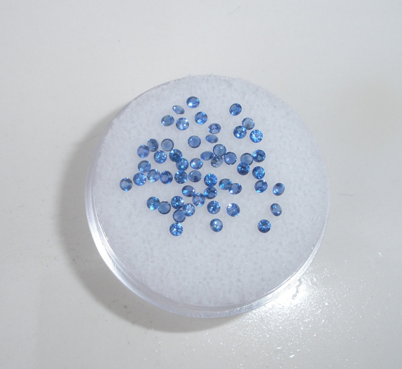 Over 1 Carat Blue Sapphire Round Natural Gem Parcel 1.5mm Top Quality