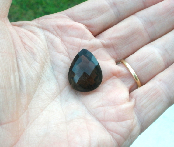 Smoky Quartz Pear Cushion Natural Gem 22 x 18mm Smoky Quartz Pear Cushion Natural Gem 22 x 18mm