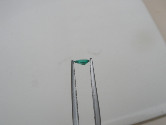 Colombian emerald pear loose faceted natural gem 5x3mm
