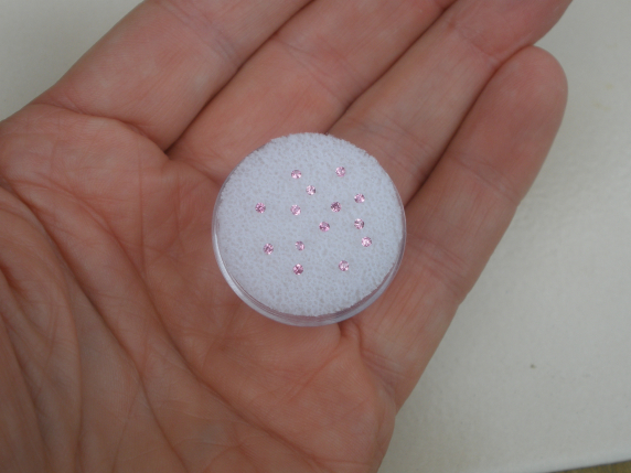 14 Pink Sapphire Round Natural Gems 1.5mm Each Top Quality