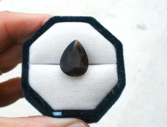 Smoky Quartz Pear Natural Gem 20 x 15mm Smoky Quartz Pear Natural Gem 20 x 15mm