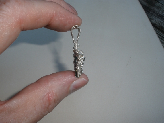 Tourmaline Wire Wrapped Sterling Silver Pendant