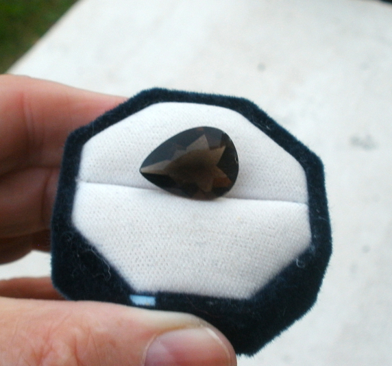 Smoky Quartz Pear Natural Gem 20 x 15mm Smoky Quartz Pear Natural Gem 20 x 15mm