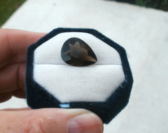 Smoky Quartz Pear Natural Gem 20 x 15mm Smoky Quartz Pear Natural Gem 20 x 15mm