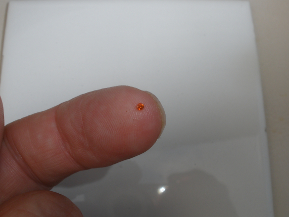 1.5mm Orange sapphire round loose faceted natural gem Top Quality