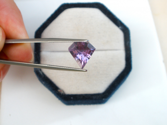 Amethsyt Diamond Shape Loose Faceted Natural Gem 11mm