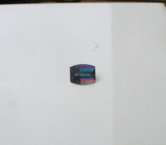 Rainbow Mystic Topaz Barrel Loose Faceted Natural Gem 10 x 8mm