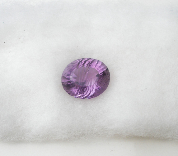 Amethyst Oval Fancy Laser Natural Gem 14x12mm