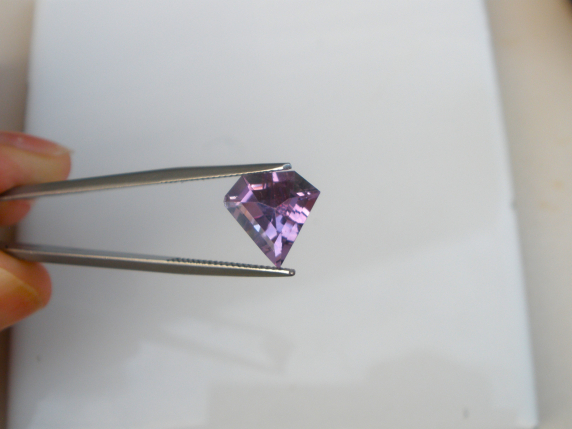 Amethsyt Diamond Shape Loose Faceted Natural Gem 11mm