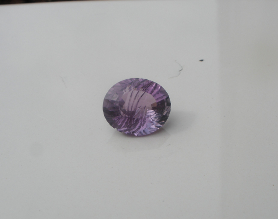 Amethyst Oval Fancy Laser Natural Gem 14x12mm