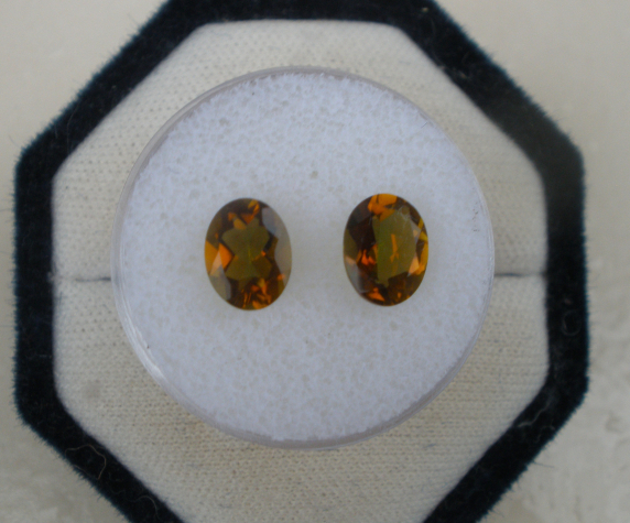 8x6mm Golden Yellow Mystic Quartz Oval Gem Pair 8x6mm Golden Yellow Mystic Quartz Oval Gem Pair
