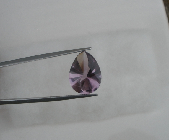 Amethyst Fancy Pear Laser Cut Loose Natural Gem 16 x 12mm