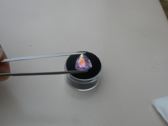 Mercury Mystic Topaz Trillion Loose Faceted Natural Gem 10mm