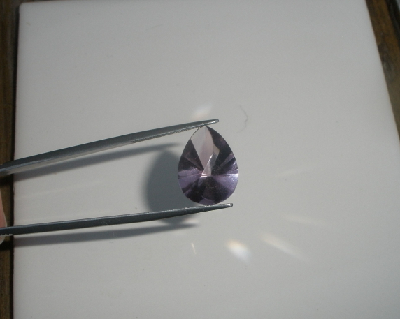 Amethyst Fancy Pear Laser Cut Loose Natural Gem 16 x 12mm