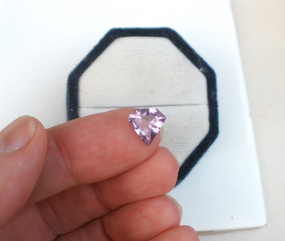 Amethsyt Diamond Shape Loose Faceted Natural Gem 11mm