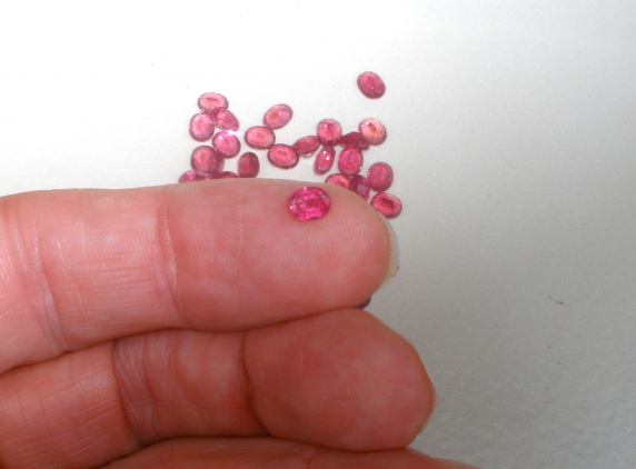 Ruby Red Tourmaline Oval Natural Loose Faceted Gem 5x4mm