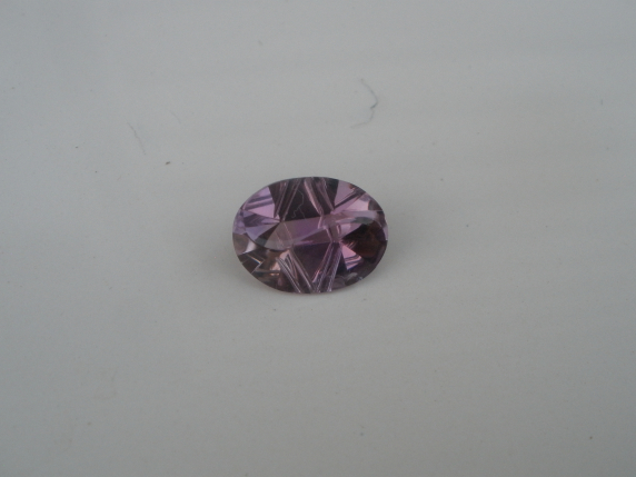 Amethyst oval fancy laser cut natural gem 16 x 12mm