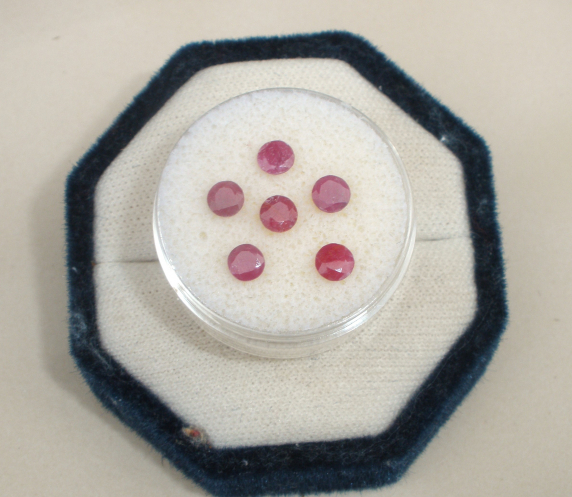 6 Discount Round Ruby Natural Gems 4mm Each