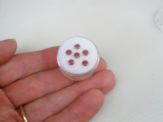 6 Discount Round Ruby Natural Gems 4mm Each