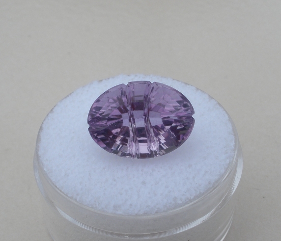 Amethyst Oval Laser Cut Gem 14 x 10mm