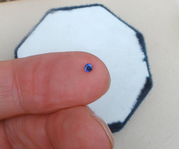 2mm Blue sapphire round loose faceted natural gem
