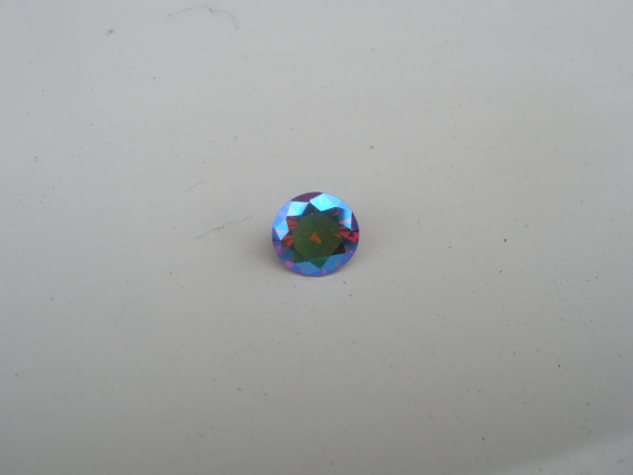 Crimson Red Mystic Topaz Round Faceted Gem 8mm