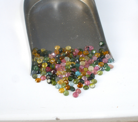 Over 15 Carats Discount Tourmaline Round Gem Mix 3mm each