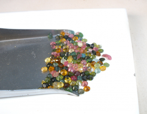 Over 15 Carats Discount Tourmaline Round Gem Mix 3mm each