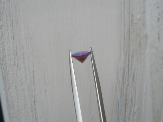 Crimson Red Mystic Topaz Round Faceted Gem 8mm