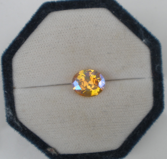 Yellow Mystic Topaz Loose Faceted Oval Gem 11x9mm