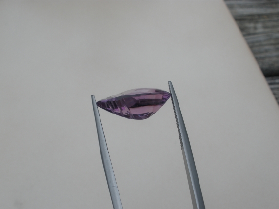 Amethyst Pear Laser Cut Gem 18 x 13mm
