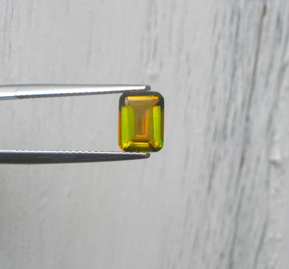 Golden Yellow Mystic Quartz Emerald Gem 8 x 6mm Golden Yellow Mystic Quartz Emerald Gem 8 x 6mm