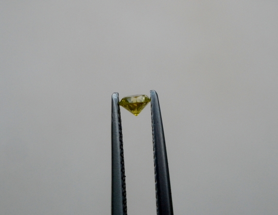 Yellow diamond loose round 3.5mm